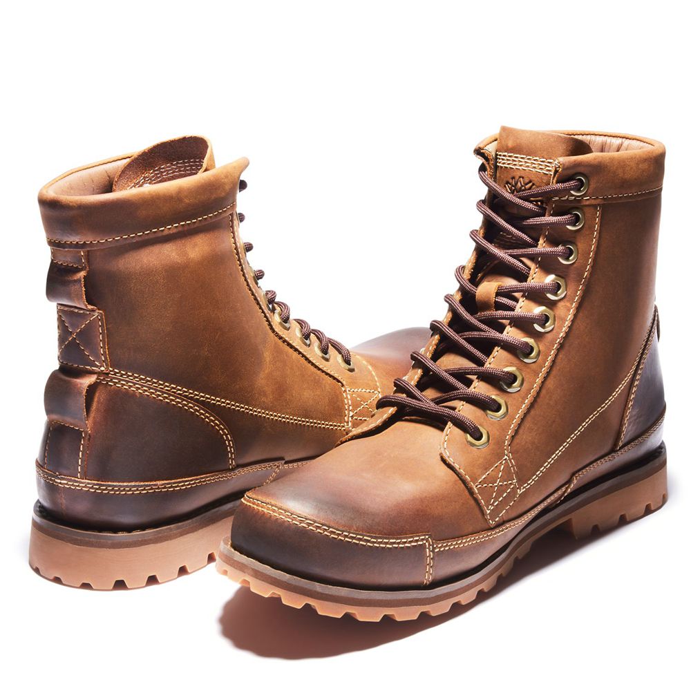 Timberland 6-Inch Μποτακια Ανδρικα Καφε - Earthkeepers® Original - Greece 4053817-UX